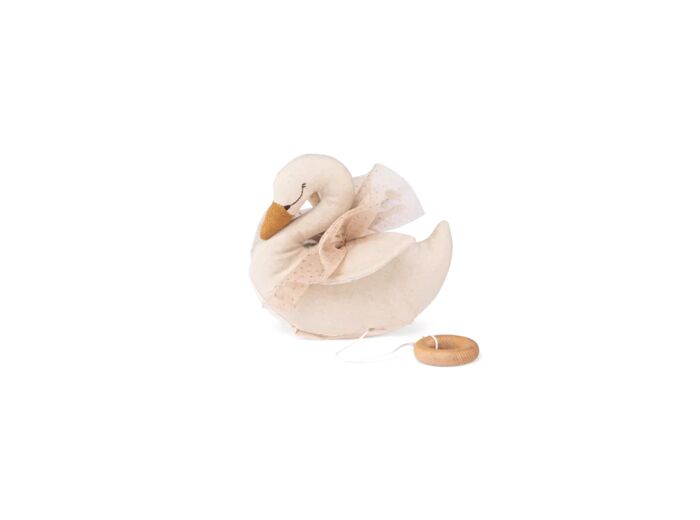 Peluche musicale Moulin Roty petit cygne Odette 18 cm