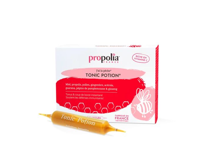 Manino : Propolia Tonic Potion Propolis Miel Gingembre Acérola Pollen 10 amp