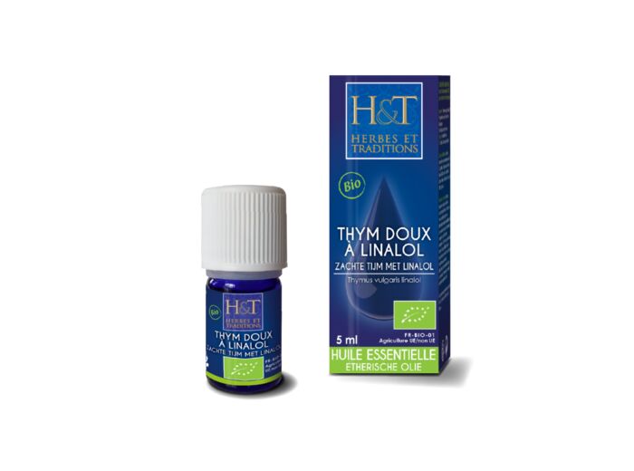 Herbes & Traditions : Huile essentielle THYM DOUX A LINALOL BIO 5 ML