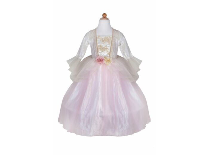 Robe de princesse rose dorée 5-6 ans