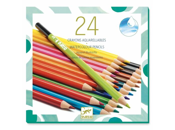 Les Couleurs - Pour Les Grands - 24 Crayons Aquarellables