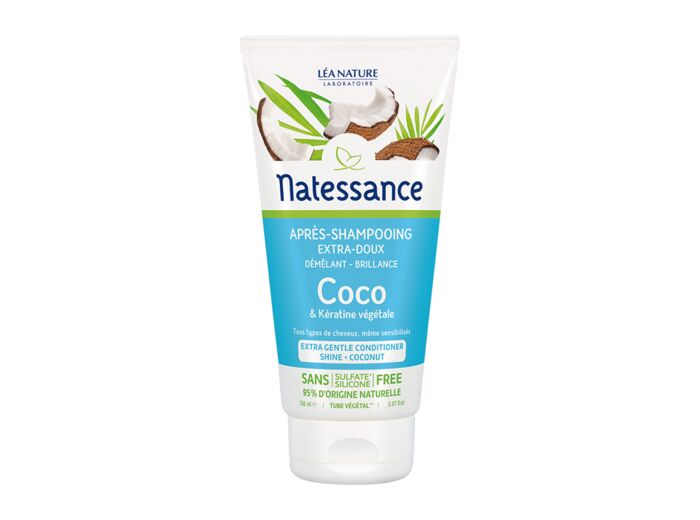 NATESS Après Shampoing Extra Doux Coco Bio & Kératine 200 ml