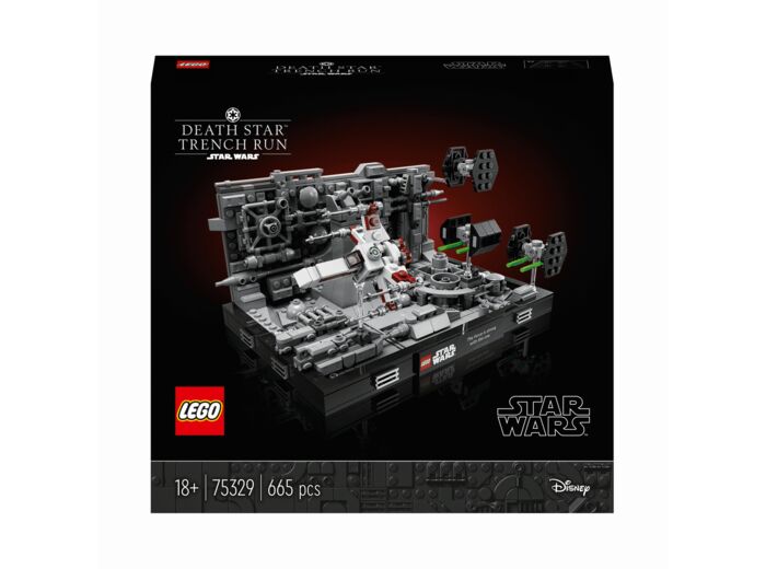 Lego Star Wars - Diorama de la Poursuite dans les tranchées de l'Etoile de la Mort - 75329