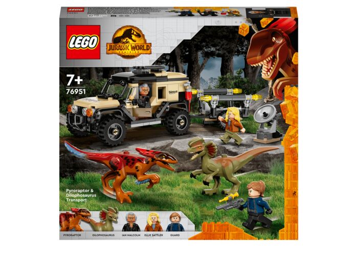 Lego jurassic World - Le Transport du Pyroraptor et du Dilophosaurus - 76951