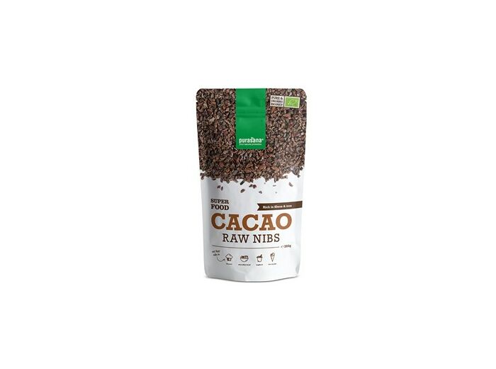 Purasana-Eclat de fèves de cacao / Cacao nibs Bio 200 gr