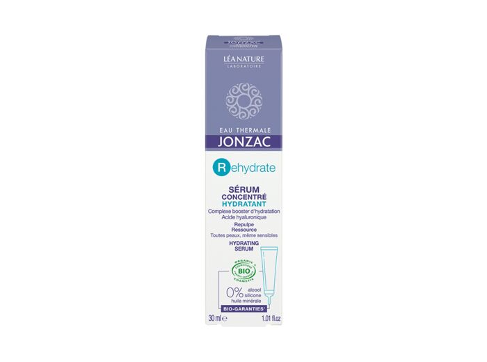 Jonzac : ETJ Rehydrate - Sérum Concentré Hydratant bio (non parfumé) 30 ml