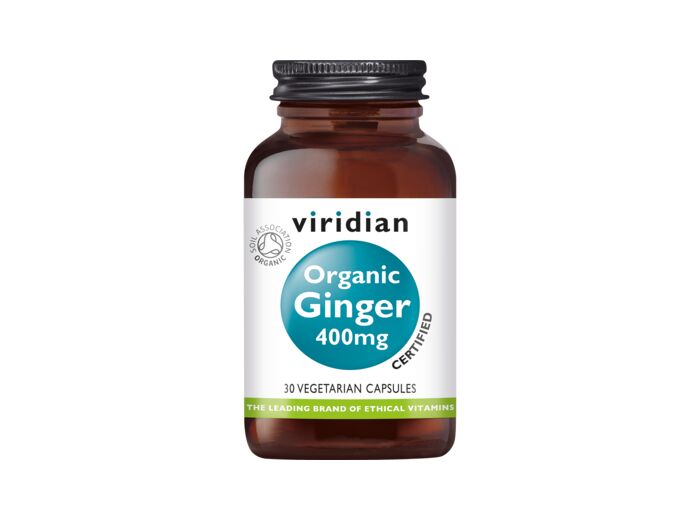 Viridian-Organic Ginger Root 400 mg  30 gel