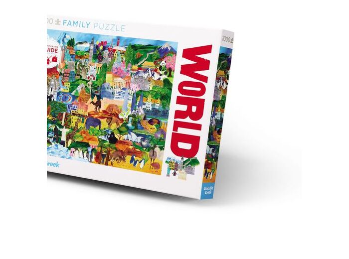 Puzzle Crocodile Creek - Family Puzzle World Collage - 1000 pcs