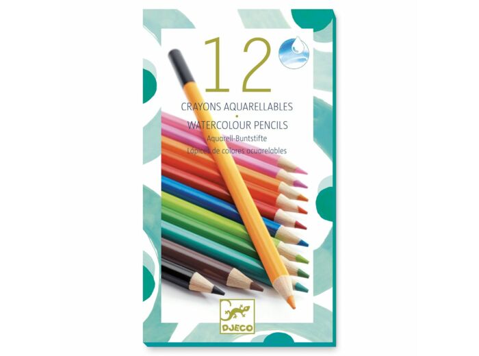 Les Couleurs - Pour Les Grands - 12 Crayons Aquarellables