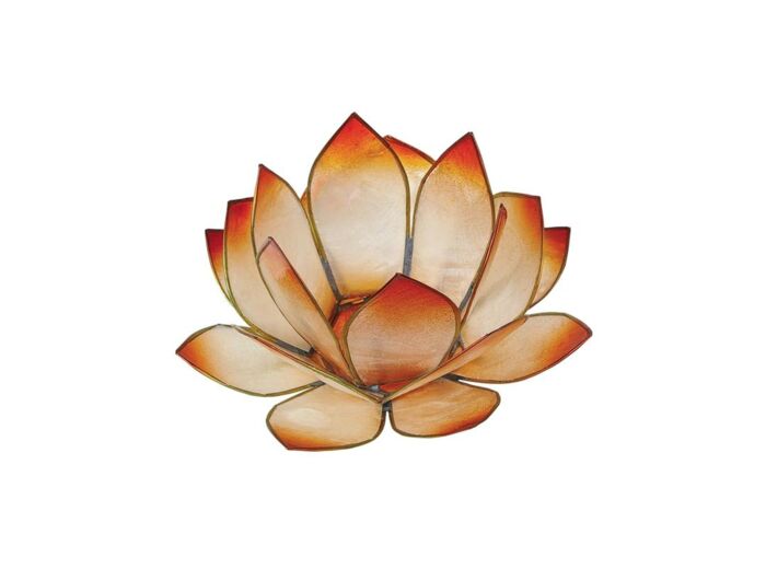 Claraline : Photophore lotus - coloris mandarine