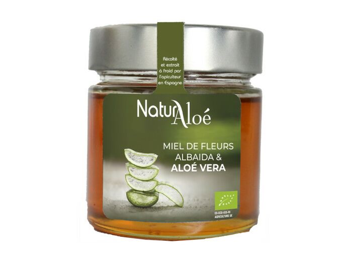 Naturaloe : Miel de Fleurs d'Albaida et dAloe Vera 210 g