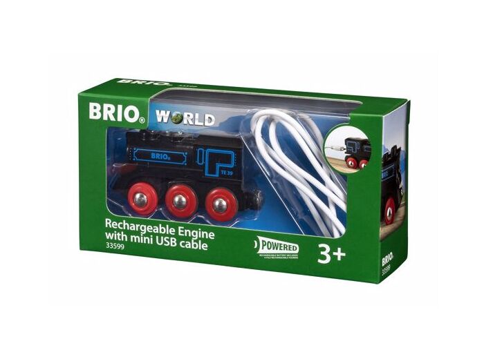 Brio - Locomotive rechargeable avec câble  - 33599
