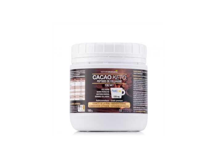 Naturamedicatrix : Cacao Keto : Peptides de collagène 180 g