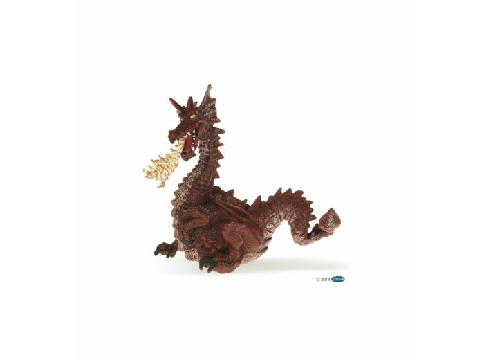 Papo - Dragon rouge avec flamme - 39016