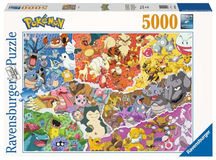 Puzzle Ravensburger - Pokémon Allstars - 5000 Pcs - 168453