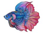 EUREKA - 52473618 - EUREKA 2D RAINBOWOODEN PUZZLE - FIGHTING FISH