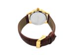 Montre Venizi dorée bracelet cuir brun