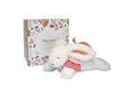 Coffret peluche lapin blanc et rose happy boho