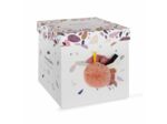 Coffret peluche lapin blanc et rose happy boho