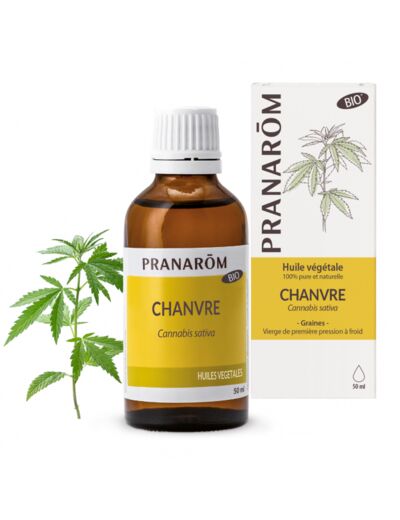Pranarom-Huile végétale chanvre Bio 50 ml