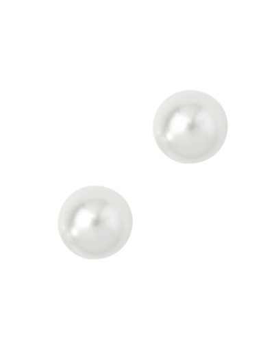 BOUCLES D'OREILLES PERLES DE MAJORQUE BLANCHES