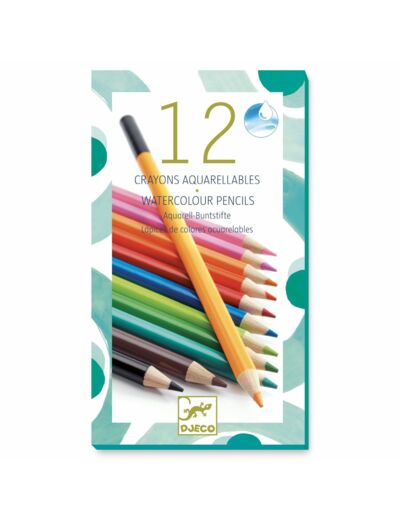 Les Couleurs - Pour Les Grands - 12 Crayons Aquarellables