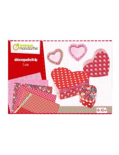 Boîte créative - Décopatch - Kit amour