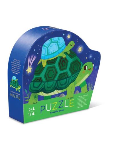 Puzzle Crocodile Creek - Mini Puzzle Turtles Together - 12 pcs