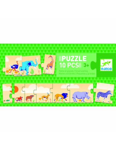 Puzzle Djeco - Petits et grands - 10pcs - DJ08189