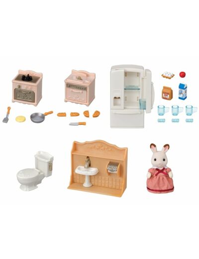 Sylvanian - Le Set D'Ameublement Cosy Cottage Et Maman