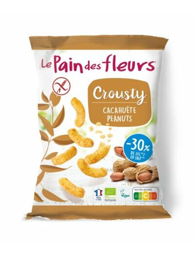 LPDF Crousty Snack Cacahuètes & Maïs Bio 75 gr