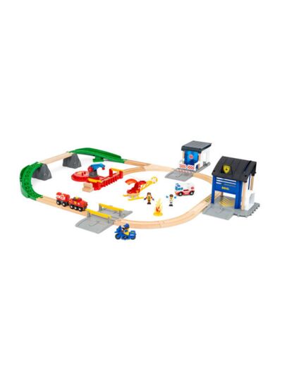 Brio - Rescue team train set -  36025