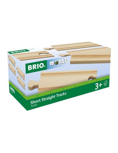 Brio - Rails Courts Droits 108 mm - 33334