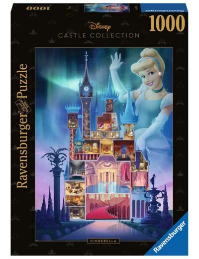 Puzzle 1000 pièces - Châteaux Disney : Cendrillon