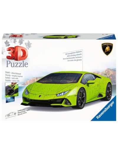 Puzzle Ravensburger - Lamborghini Huracan EVO Verte - 108 Pcs - 112999