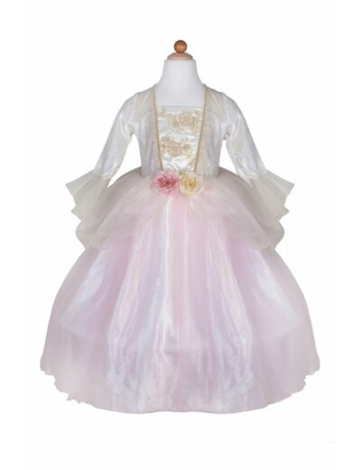 Robe de princesse rose dorée 5-6 ans