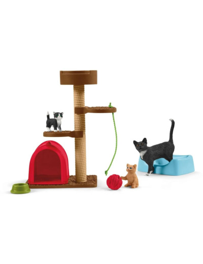 Schleich - Aire de Jeu pour Chats Adorables - 42501