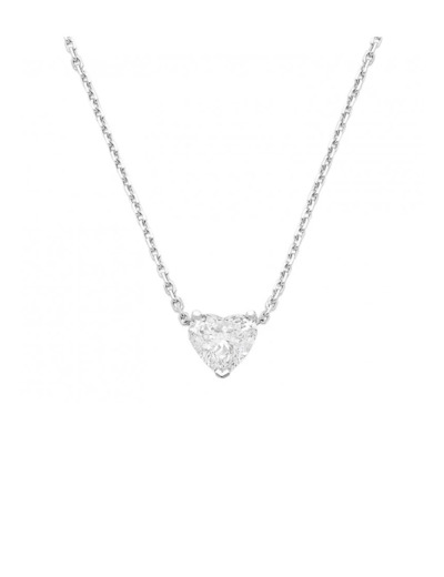 COLLIER EN ARGENT MOTIF COEUR