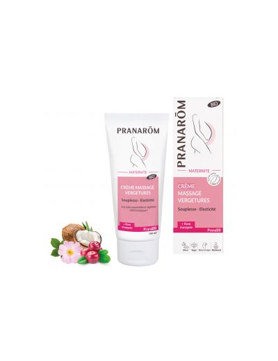 Pranarom-PranaBB Maternité Crème Massage Vergetures Bio 100 ml