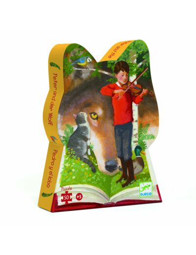 Puzzle Djeco - Pierre et le loup - 50pcs - DJ07309