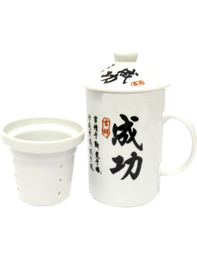 mug Théière porcelaine signe chinois succes