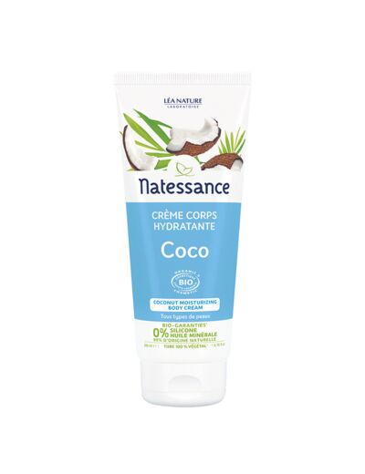 NATESS Crème Corps Hydratante Coco 200 ml