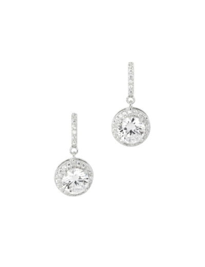 BOUCLES D'OREILLES SOLITAIRE PENDANT