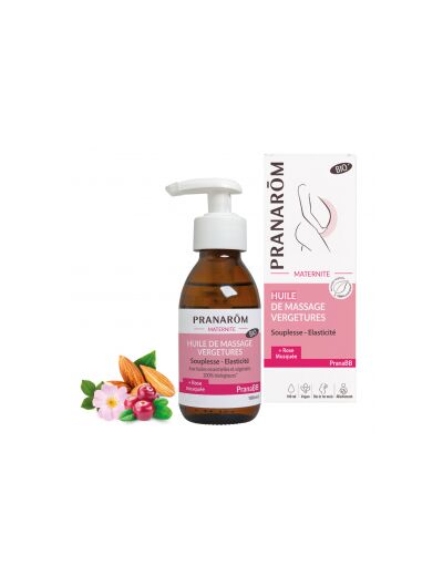 Pranarom-PranaBB Maternité Huile Massage Vergetures Bio 100 ml