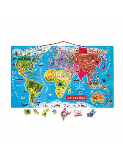 MAGNETISCHE LAND PUZZEL "DE WERELD"