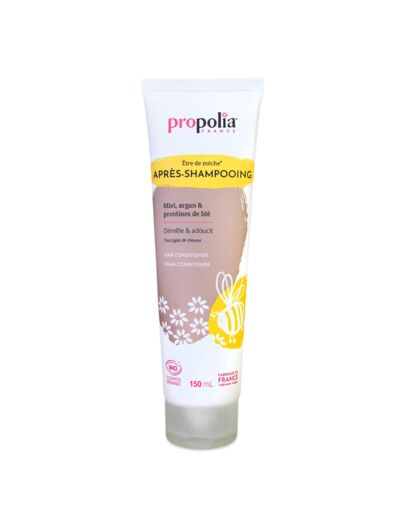 Manino : Propolia Aprés-Shampoing Bio Miel Argan Protéines de Blé 150 ml
