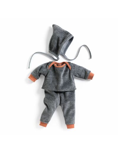 Pomea pyjama Pearl Grey pop 30 tot 34 cm