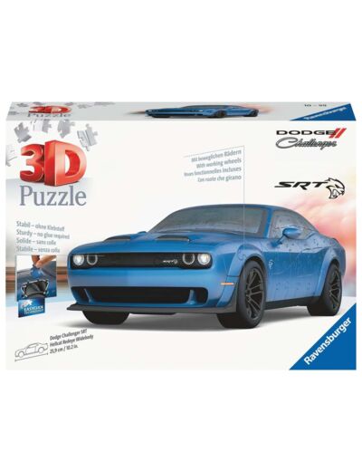 Puzzle 3D Ravensburger - Dodge Challenger SRT - 163 pcs