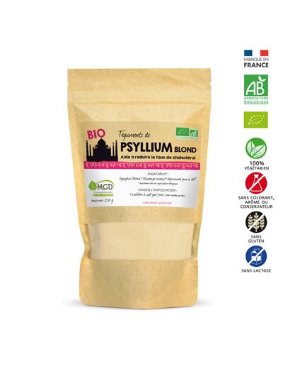 MGD : Bio Psyllium Blond Poudre 250 g
