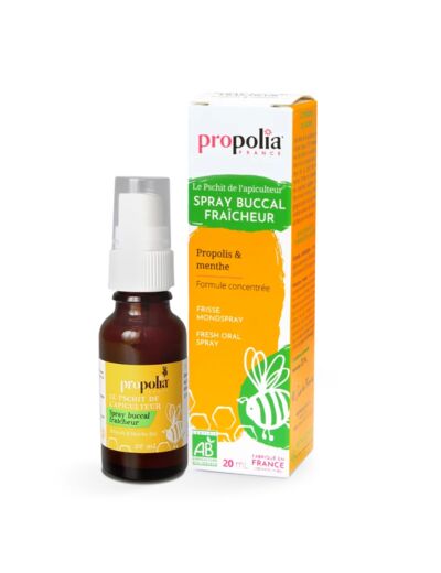 Manino : Propollia Spray Buccal Fraîcheur Propolis et Menthe Bio 20 ml